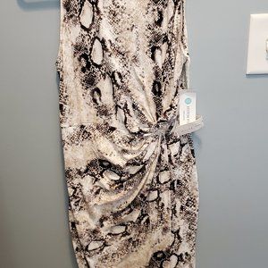 Cute snakeskin look sleeveless tank style dress. NWT